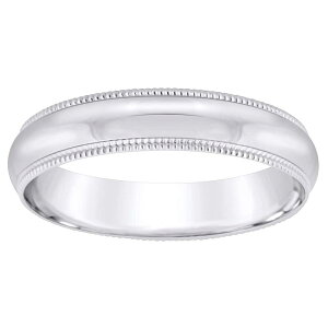 Alyson Layne ���f�B�[�X �A�N�Z�T���[ �����O Alyson Layne Men's 10k White Gold Milgrain Wedding Band 10k White Gold �z���C�g
