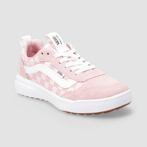 �o���Y ���f�B�[�X �V���[�Y �X�j�[�J�[ ���[�X Vans RangeXP Women's Lace-Up Sneakers Check Coral Blush �u���b�V��
