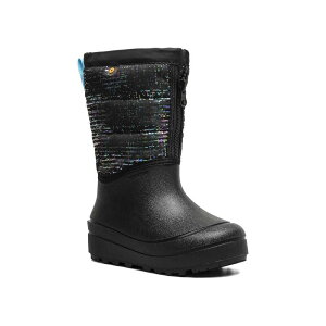 �{�O�X ���f�B�[�X �V���[�Y �u�[�c�E���C���u�[�c Bogsnow Shell Zip Kids' Waterproof Snow Boots Metallic Stripes ���^���b�N