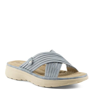 �t���N�T�X ���f�B�[�X �V���[�Y �T���_�� Flexus by Spring Step Gaspie Women'slip-On Slide Sandals Blue �u���[