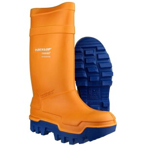 �_�����b�v ���f�B�[�X �V���[�Y �u�[�c�E���C���u�[�c Dunlop C662343 Puroforthermo + Full Safety Wellington / Mens Boots / Safety Wellingtons Orange �I�����W