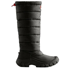 �n���^�[ ���f�B�[�X �V���[�Y �u�[�c�E���C���u�[�c �g�[�� Hunter Womens/Ladies Intrepid Tall Snow Boots Black �u���b�N