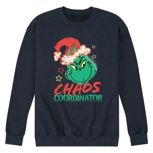 �A�j���L�����N�^�[ ���f�B�[�X �g�b�v�X T�V���c �X�E�F�b�g �t���[�X Licensed Character Men's Dr. Seuss The Grinchaos Coordinator Fleece Sweatshirt Navy �l�C�r�[
