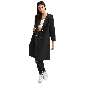 �x���A���h�u���[�� ���f�B�[�X �A�E�^�[ �W���P�b�g�E�u���]�� �E�[�� �R�[�g Belle & Bloom Walk This Way Wool Blend Oversized Coat Black �u���b�N