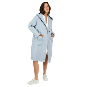 �x���A���h�u���[�� ���f�B�[�X �A�E�^�[ �W���P�b�g�E�u���]�� �E�[�� �R�[�g Belle & Bloom Walk This Way Wool Blend Oversized Coat Blue �u���[