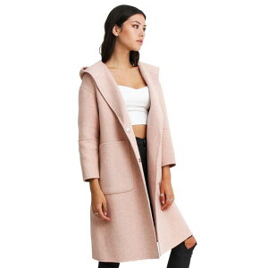 �x���A���h�u���[�� ���f�B�[�X �A�E�^�[ �W���P�b�g�E�u���]�� �E�[�� �R�[�g Belle & Bloom Walk This Way Wool Blend Oversized Coat Pink �s���N