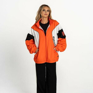 �U���C���h�R���N�e�B�u ���f�B�[�X �A�E�^�[ �W���P�b�g�E�u���]�� Women's The Wild Collective Orange San Francisco Giants Full-Zip Track Jacket Gnt Orange �I�����W
