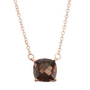 yz Aufbh fB[X lbNXE`[J[Ey_ggbv ANZT[ 18k Rose Gold Over Silver Smoky Quartz Necklace Rose Tone