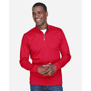 �f�{���A���h�W���[���Y ���f�B�[�X �g�b�v�X T�V���c Devon & Jones DRYTEC20 Performance Quarter-Zipullovered And Navy And Red �l�C�r�[