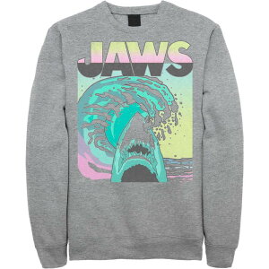 �A�j���L�����N�^�[ ���f�B�[�X �g�b�v�X T�V���c ���B���e�[�W �X�E�F�b�g Licensed Character Men's Jaws 80s Jaws Vintage Poster Sweatshirt Athletic Heather �w�U�[