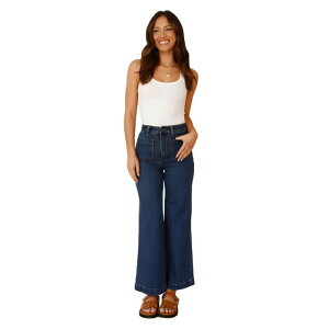 �Z�I���A ���f�B�[�X �{�g���X �f�j���p���c ���C�h���b�O �X�g���[�g �W�[���Y Seoria Women High Waisted Jeans Wide Leg Loose Straight Leg Denim Pants With Pockets Blue �u���[