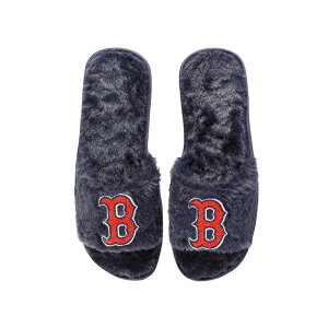 �A���u�����f�b�h ���f�B�[�X �V���[�Y �T���_�� Unbranded Women's FOCO Navy Boston Red Sox Rhinestone Fuzzy Slippersx Navy �l�C�r�[
