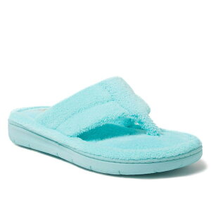 �f�B�A�t�H�[���Y ���f�B�[�X �V���[�Y �T���_�� �p�C�� Women's Dearfoams Wrenley Terry Thong Slippers Aruba Blue �u���[