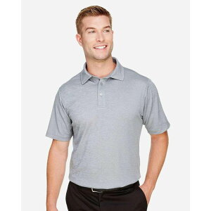 �f�{���A���h�W���[���Y ���f�B�[�X �g�b�v�X T�V���c �|���V���c Devon & Jones CrownLux Performance Address Mlange Polo Grey Heather �O���[