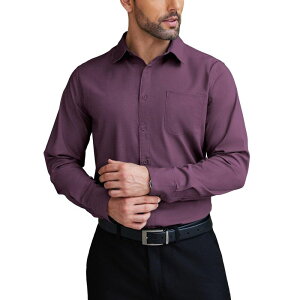 �N�[�t�@���f�B ���f�B�[�X �g�b�v�X T�V���c COOFANDY Men Formalong Sleeve Shirtailored Fit Spread Collar Dresshirt Businesshirt Deepurple �p�[�v��