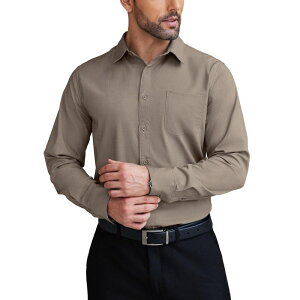 �N�[�t�@���f�B ���f�B�[�X �g�b�v�X T�V���c COOFANDY Men Formalong Sleeve Shirtailored Fit Spread Collar Dresshirt Businesshirt Khaki �J�[�L