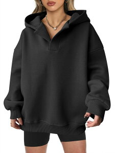 �G���[�g�`���C�X ���f�B�[�X �g�b�v�X T�V���c �X�E�F�b�g Elitechoice Women's Long Sleeve Hooded Loose Sweatshirt Casual Pullover Top Black �u���b�N
