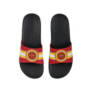 yz Aufbh Y T_ V[Y FOCO Iowa State Cyclones Stripe Raised Slide Sandals Isu Multi
