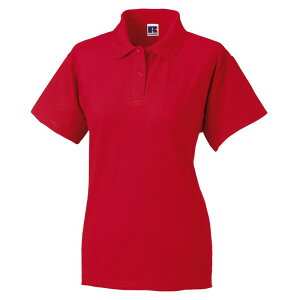�W���[�W�[�Y ���f�B�[�X �g�b�v�X T�V���c �|���V���c Jerzees Colours Ladies 65/35 Hard Wearing Pique Short Sleeve Polo Shirt Classic Red ���b�h