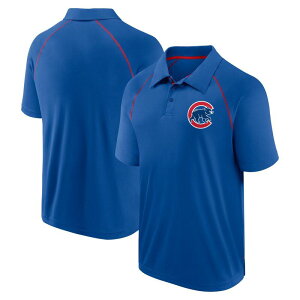 �t�@�i�e�B�N�X ���f�B�[�X �g�b�v�X T�V���c �|���V���c Fanatics Brands - White Label Men's Fanatics Royal Chicago Cubstrong Alone Raglan Polo Cublue �u���[