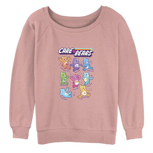 �A�j���L�����N�^�[ ���f�B�[�X �g�b�v�X T�V���c �p�C�� Licensed Character Juniors' Care Bears All Character Nameslouchy Terry Desert Pink �s���N