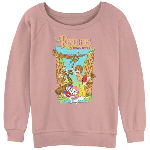 �f�B�Y�j�[ ���f�B�[�X �g�b�v�X T�V���c �p�C�� Disney's The Rescuers Juniors' Cody Eagle Slouchy Terry Desert Pink �s���N