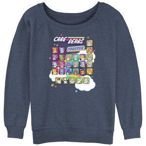 �A�j���L�����N�^�[ ���f�B�[�X �g�b�v�X T�V���c �p�C�� Licensed Character Juniors' Care Bears Periodicare Bear Table Slouchy Terry Pullover Blue Heather �w�U�[