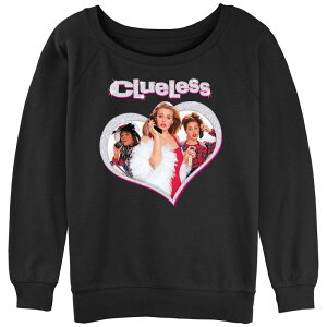 �A�j���L�����N�^�[ ���f�B�[�X �g�b�v�X T�V���c �p�C�� �O���t�B�b�N Licensed Character Juniors' Cluelessparkle Girlslouchy Terry Graphic Tee Black �u���b�N