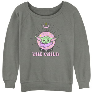 �A�j���L�����N�^�[ ���f�B�[�X �g�b�v�X T�V���c �O���t�B�b�N Licensed Character Juniors' Star Wars The Mandalorian The Child Orb Graphic Tee Gray Heather �O���[
