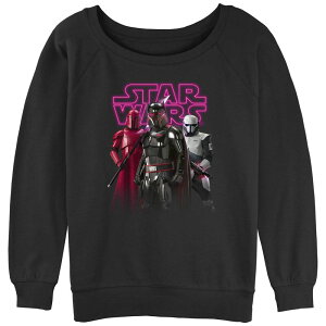 �A�j���L�����N�^�[ ���f�B�[�X �g�b�v�X T�V���c �p�C�� �O���t�B�b�N Licensed Character Juniors' The Mandalorian Dark Side Graphic Slouchy Terry Black �u���b�N