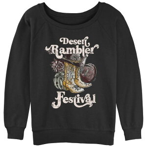 �A���u�����f�b�h ���f�B�[�X �g�b�v�X T�V���c �p�C�� �u�[�c �O���t�B�b�N Unbranded Juniors' Desert Rambler Festival Bootslouchy Terry Graphic Pullover Black �u���b�N