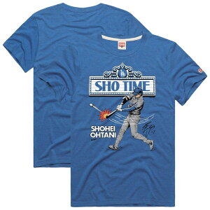 �I�}�[�W�� ���f�B�[�X �g�b�v�X T�V���c �O���t�B�b�N Men's Homage Shohei Ohtani Royalos Angeles Dodgers Graphic Player T-Shirt Lad Blue �u���[