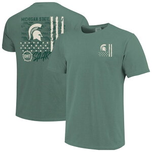 �C���[�W���� ���f�B�[�X �g�b�v�X T�V���c �I�[�o�[���C Image One Men's Green Michigan State Spartans Comfort Colors OHT Camoverlay T-Shirt Msu Green �O���[��