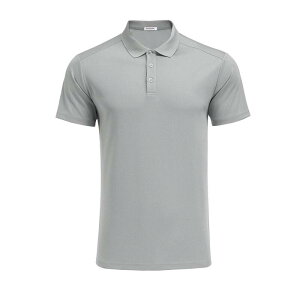 �s���X�p�[�N ���f�B�[�X �g�b�v�X T�V���c �X�����t�B�b�g �|���V���c PINSPARK Men's Moisture Wicking Quick Dry Golf Polo Short Sleeve Slim Fit Collared Athletic Shirt Light Gray �O���[