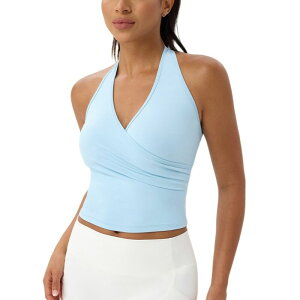 �{�f�B�T�C�Y ���f�B�[�X �g�b�v�X T�V���c V�l�b�N �m�[�X���[�u �z���^�[ BODDYSIZE Women's Casual Tank Shirt Halter Tank Tops V-Neck Sleevelesshirts Workoutank Camisole Topsky Blue �u���[