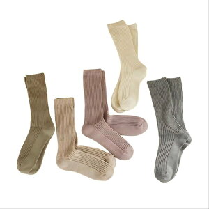 �A���i�J�V ���f�B�[�X �A���_�[�E�F�A �C�� ���u �~�j�b�g Anna-Kaci Women's 5-Pairibbed Crew Sockset Soft Stretch Knit Minimalist Design Comfortableveryday Wear Multicolors �}���`�J���[