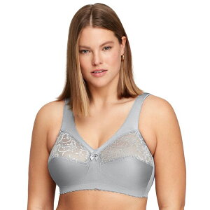 �O���}���C�Y ���f�B�[�X �A���_�[�E�F�A �u���W���[ Glamorise MagicLift Original Full-Figure Wirelessupport Bra 1000 Gray �O���[