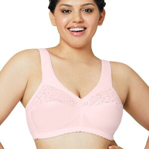 �O���}���C�Y ���f�B�[�X �A���_�[�E�F�A �u���W���[ �R�b�g�� Glamorise MagicLift Cotton Blend Wirelessupport Bra 1001 Pale Pink �s���N
