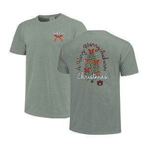 �C���[�W���� ���f�B�[�X �g�b�v�X T�V���c Image One Women's Light Green Auburn Tigers Christmas Tree Comfort Colors T-Shirt Aub Lt Gre �O���[��