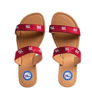 �A���u�����f�b�h ���f�B�[�X �V���[�Y �T���_�� Unbranded Women's Philadelphia 76ers Double-Strap Sandals 76red ���b�h
