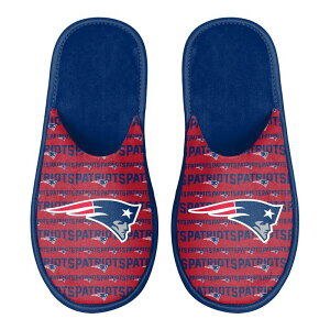 yz Aufbh Y T_ V[Y Men's FOCO New England Patriots Scuff Logo Slide Slippers Pat Navy