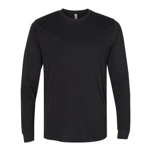 �l�N�X�g���x�� ���f�B�[�X �g�b�v�X T�V���c �X�G�[�h Next Level Unisex Sueded Long Sleeve T-Shirt Black �u���b�N