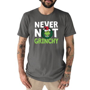 �A�j���L�����N�^�[ ���f�B�[�X �g�b�v�X T�V���c Licensed Character Men's Dr. Seuss The Grinch Never Not Grinchy Tee Charcoal �`���R�[��