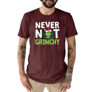 �A�j���L�����N�^�[ ���f�B�[�X �g�b�v�X T�V���c Licensed Character Men's Dr. Seuss The Grinch Never Not Grinchy Tee Red ���b�h