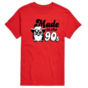�n�Y�u�� ���f�B�[�X �g�b�v�X T�V���c �O���t�B�b�N Men's Furby Made In the 90's Graphic Tee by Hasbro Red ���b�h