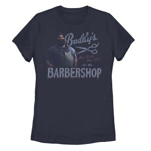 �f�B�Y�j�[ �s�N�T�[ ���f�B�[�X �g�b�v�X T�V���c �O���t�B�b�N Disney / Pixar'soul Juniors' Buddy's Barbershop Graphic Tee Navy �l�C�r�[