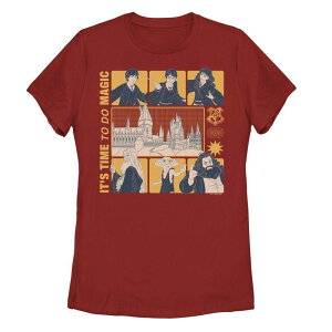�A�j���L�����N�^�[ ���f�B�[�X �g�b�v�X T�V���c �O���t�B�b�N Licensed Character Juniors' Harry Potter: Deathly Hallows 2 It's Time To Do Magic Graphic Tee Red ���b�h