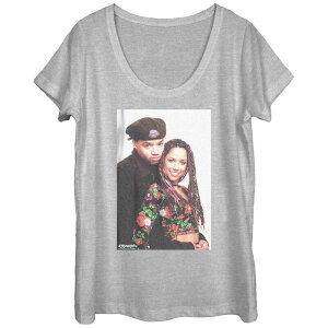 �A�j���L�����N�^�[ ���f�B�[�X �g�b�v�X T�V���c �O���t�B�b�N Licensed Character Juniors' Clueless Dionne And Murray Photo Scoop Neck Graphic Tee Athletic Heather �w�U�[