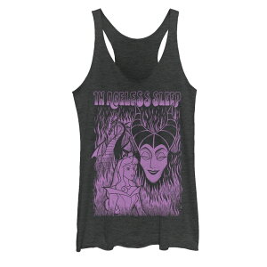�f�B�Y�j�[ ���f�B�[�X �g�b�v�X T�V���c �O���t�B�b�N Disney'sleeping Beauty In Agelessleeposter Juniors' Graphic Tank Top Black Heather �u���b�N