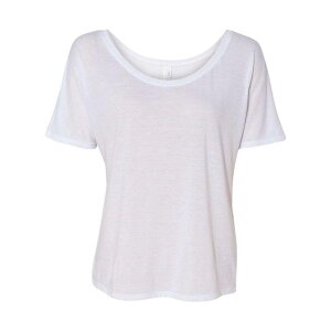�x���L�����o�X ���f�B�[�X �g�b�v�X T�V���c Bella+Canvas BELLA + CANVAS Womenslouchy Tee White �z���C�g